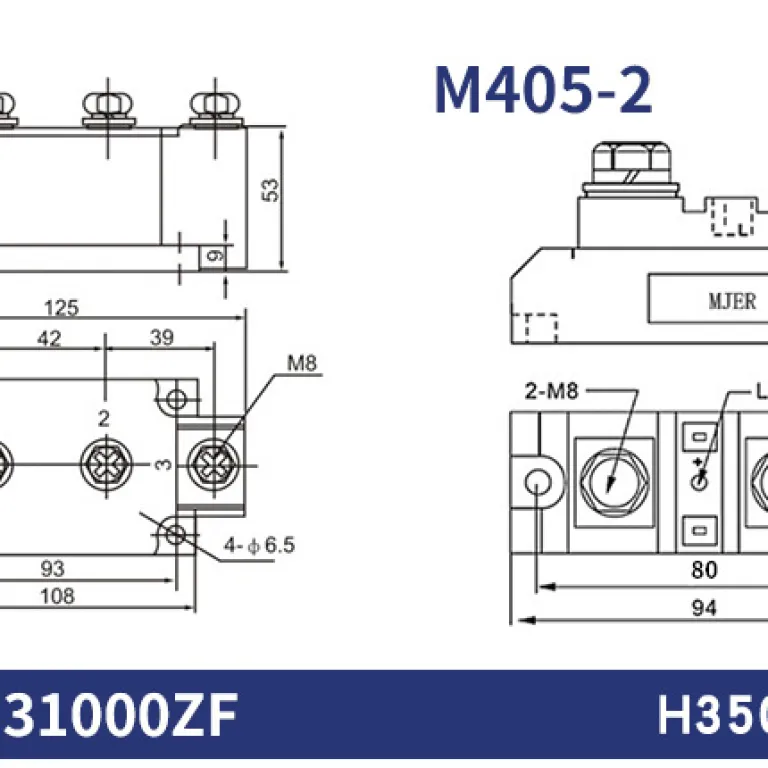 رله حالت جامد صنعتی SSR H3200ZF 3300ZF کنترل DC به AC برای گرمایش کوره برقی