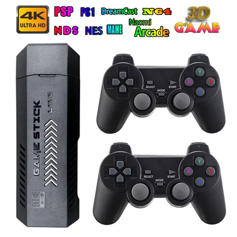 کنسول بازی X2 PLUS 2.4G بی‌سیم رترو HDMI خانگی PSP تلویزیونی 3D کیفیت بالا GD10