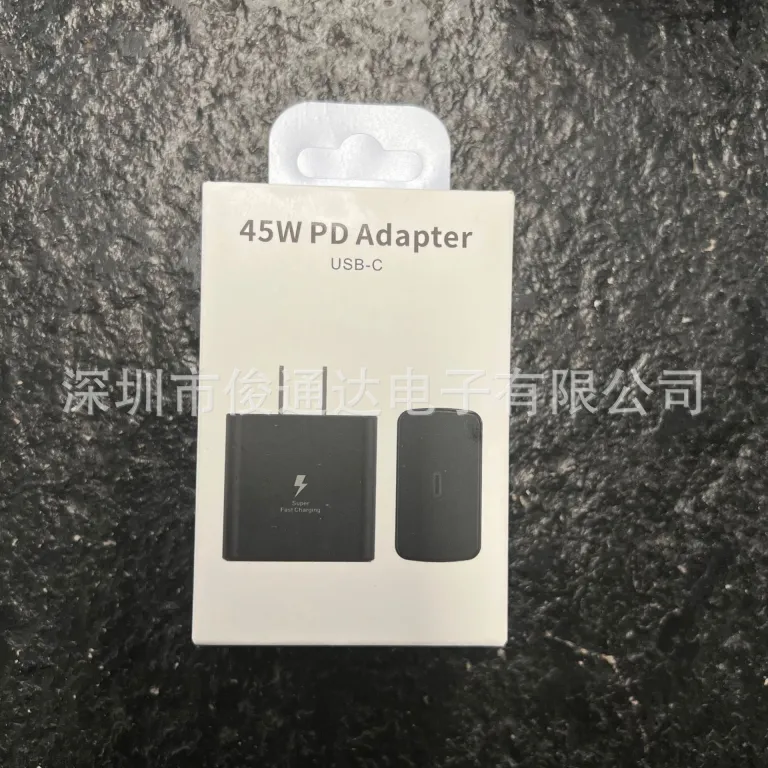 شارژر سازگار با سامسونگ 45W، کابل شارژ سریع S23ultra Note10 به همراه هد شارژ سریع Note20