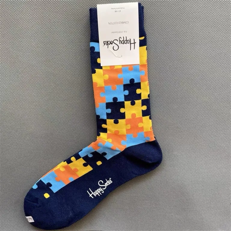 جوراب رنگی HappySocks مردانه طرح کارتونی فانتزی اینستاگرامی ساق‌متوسط بیرونی خیابانی