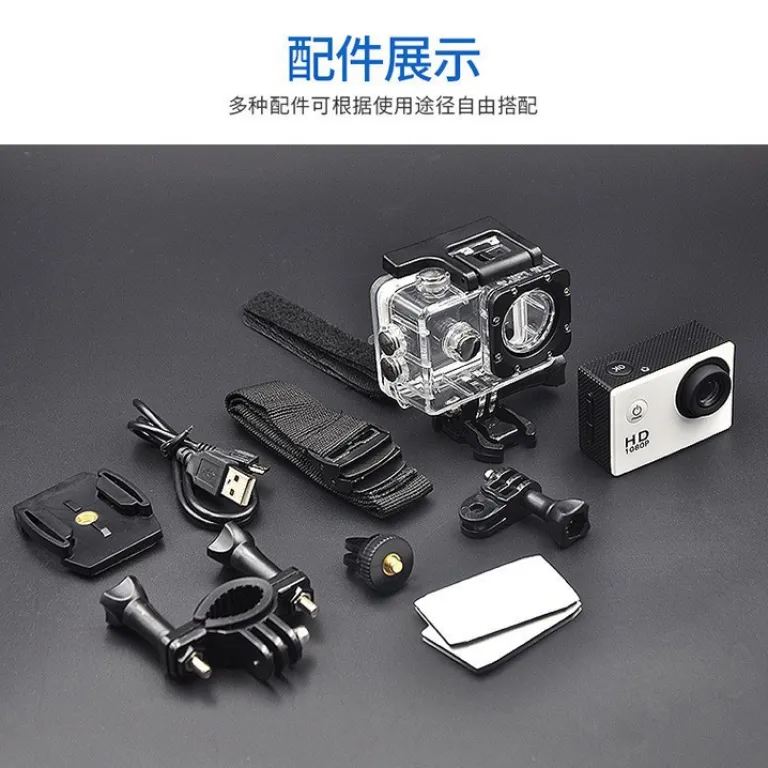 دوربین ورزشی ضدآب و لرزشگیر D600 موجود در انبار برای فروش عمده، مناسب غواصی، دوچرخه‌سواری و فیلم‌برداری زیر آب، فروش مستقیم کارخانه