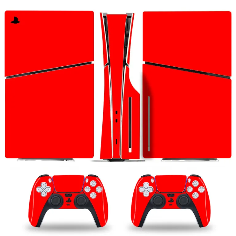 PS5 برچسب محافظ رنگی برای کنسول اسلیم، استیکر اسکین مخصوص مدل دیجیتال و دیسک‌خور با طرح کارتونی