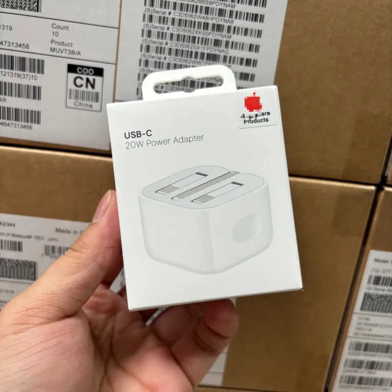 PD20W شارژر تاشو UK مناسب برای گوشی اپل اصلی 20W شارژر UK شارژ UKCA