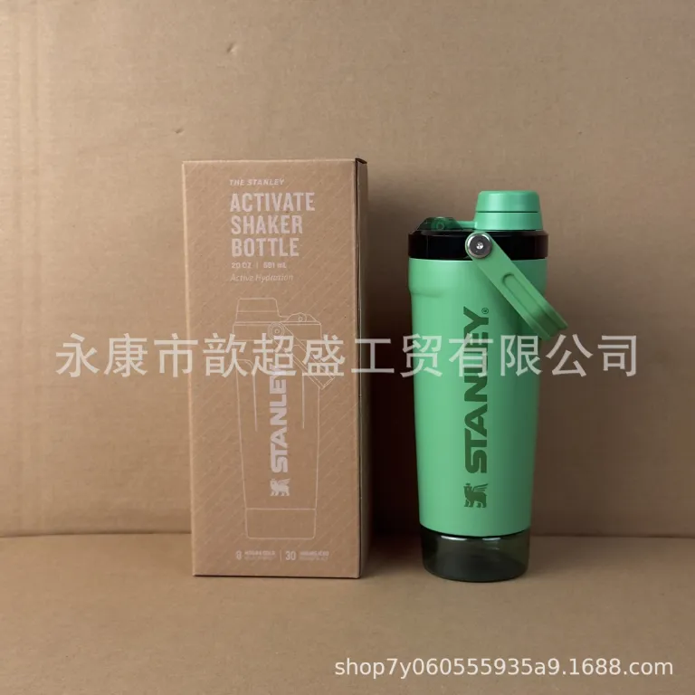 شیکر Stanley 304 فلاسک استیل ضدزنگ، ظرفیت بالا مناسب باشگاه، بطری ورزشی دسته‌دار آمریکایی