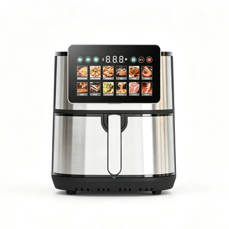 سرخ‌کن بدون روغن جدید برون‌مرزی با ظرفیت بالا airfryer هوشمند با پنجره دید و بدون نیاز به زیرورو کردن، سفارشی برای تجارت خارجی