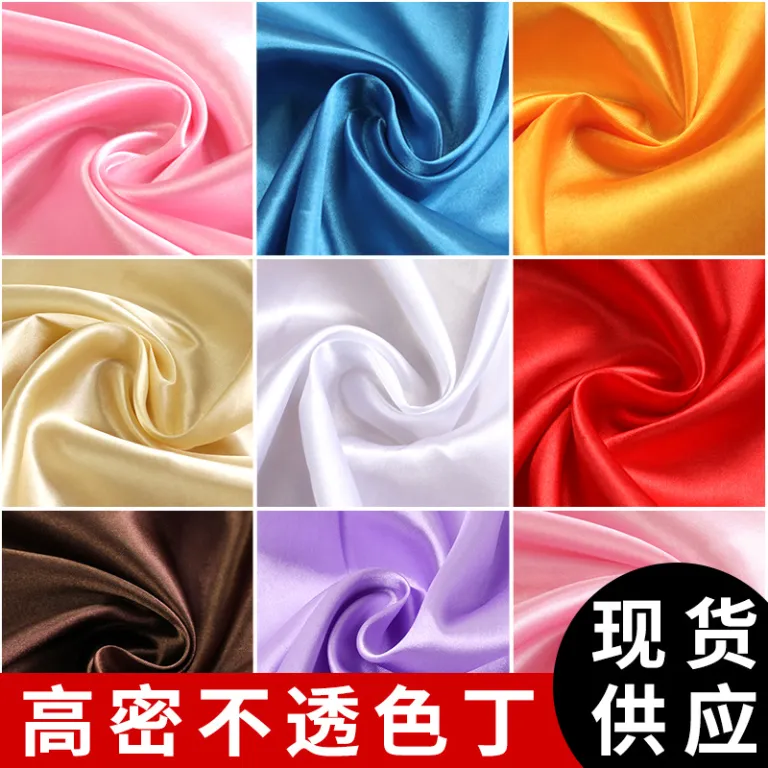پارچه ساتن ضخیم ساده، ابریشم مصنوعی برای تالار عبادت، لباس سنتی چینی، چیپائو، لباس مجلسی و آستر لباس