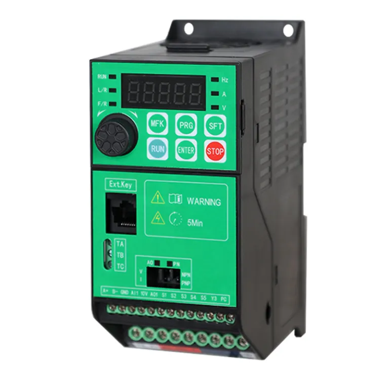 اینورتر 380V درایو سه‌فاز تنظیم دقیق سرعت مخصوص دستگاه لبه‌زن شیشه 5.5 کیلووات 7.5KW کنترل‌کننده سرعت سنگین