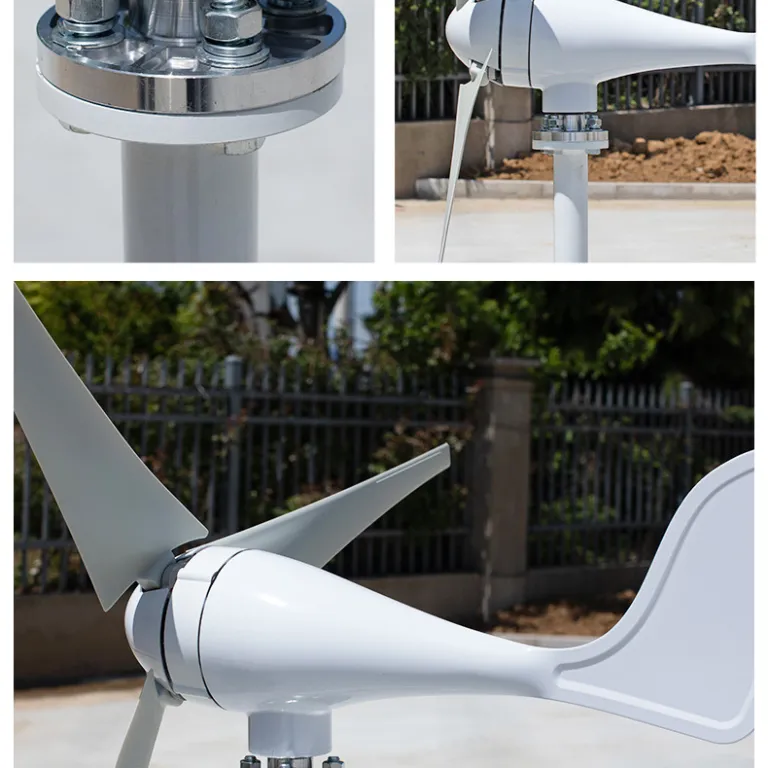 100w12v24v5/6 توربین بادی محور افقی کوچک با پره‌ها، توربین بادی wind turbine