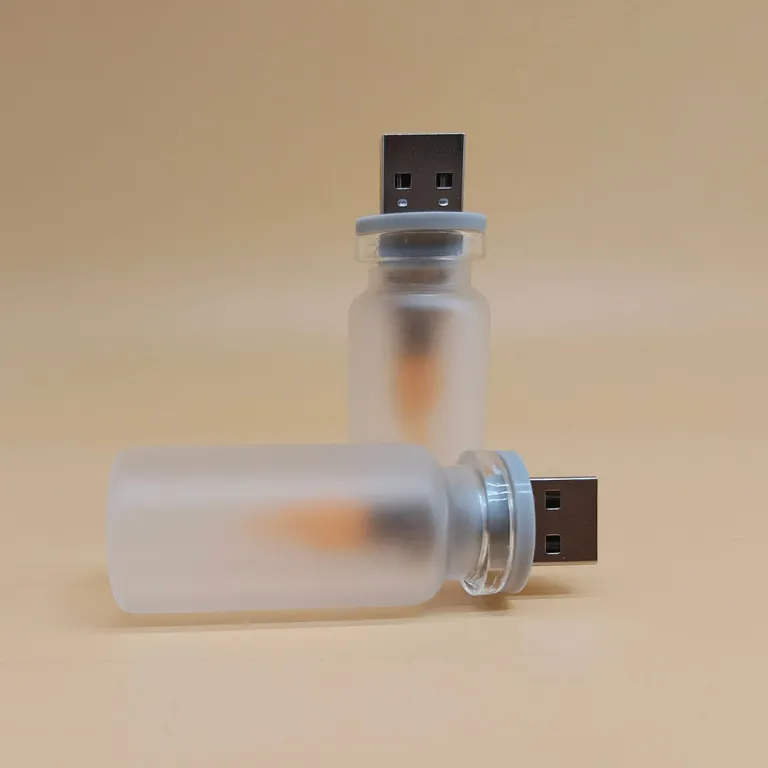 چراغ خواب شیشه‌ای با شعله LED شبیه‌سازی شده، طرح رترو، نور گرم، قابل سفارشی‌سازی