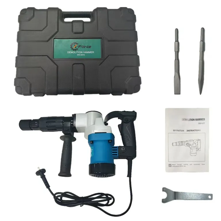 دریل تخریب 0810 پرقدرت 1200W بتن دستی چندکاره دیوارکوب دریل تخریب چکش برقی دریل ضربه‌ای دوکاره