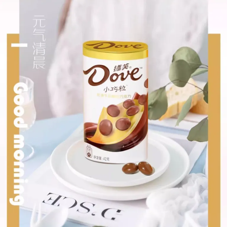 شکلات داوه Dove 42g بسته‌بندی قابل حمل، شکلات تلخ دانه‌ای خوش‌عطر برای عصرانه و مهمانی