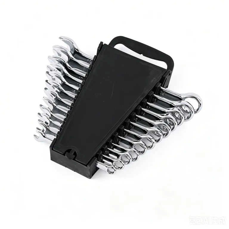 مجموعه آچار تخت و رینگی آینه‌ای 12 تکه دوکاره تعمیرات خودرو و مکانیکی 8-24mm