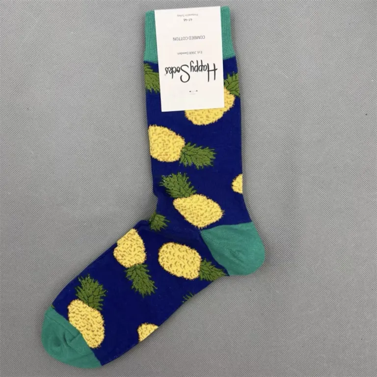 جوراب رنگی HappySocks مردانه طرح کارتونی فانتزی اینستاگرامی ساق‌متوسط بیرونی خیابانی