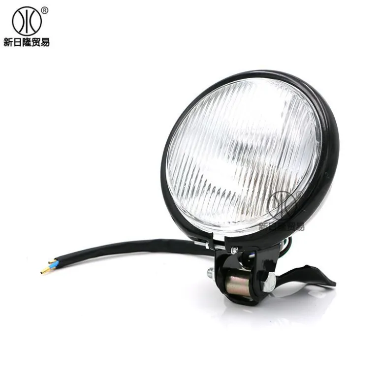 چراغ جلوی فلزی رترو مناسب موتورسیکلت 12v چراغ جلوی رترو یونیورسال مخصوص صادرات