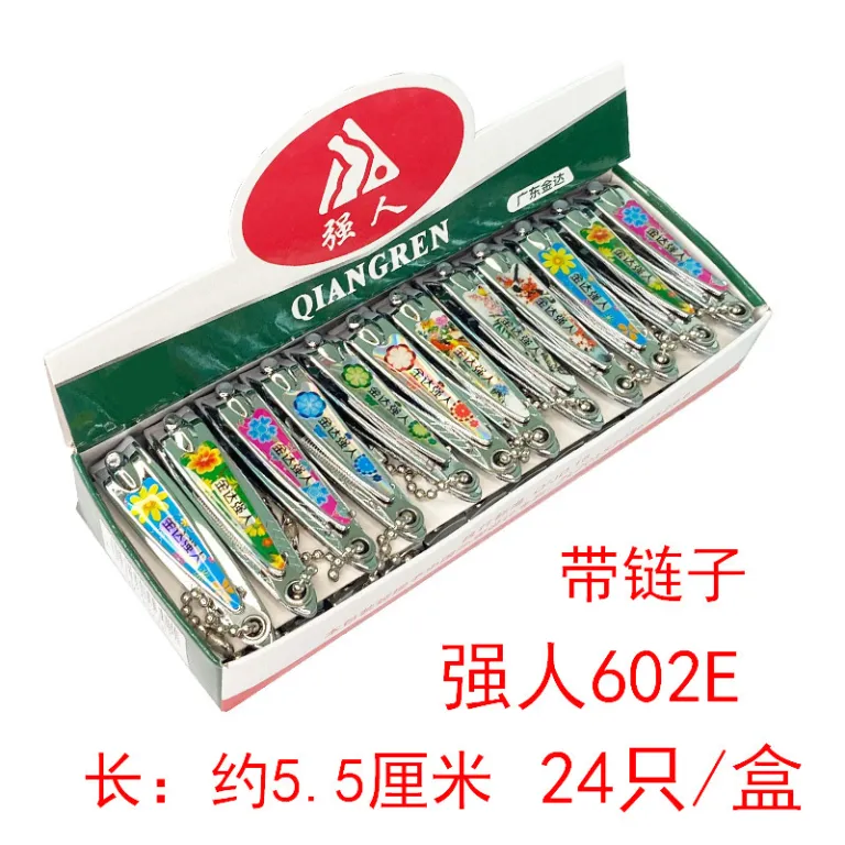 ناخنگیر اصل Qiangren از استیل ضدزنگ، سایز بزرگ تخت، ابزار مانیکور خانگی، مناسب عمدهفروشی