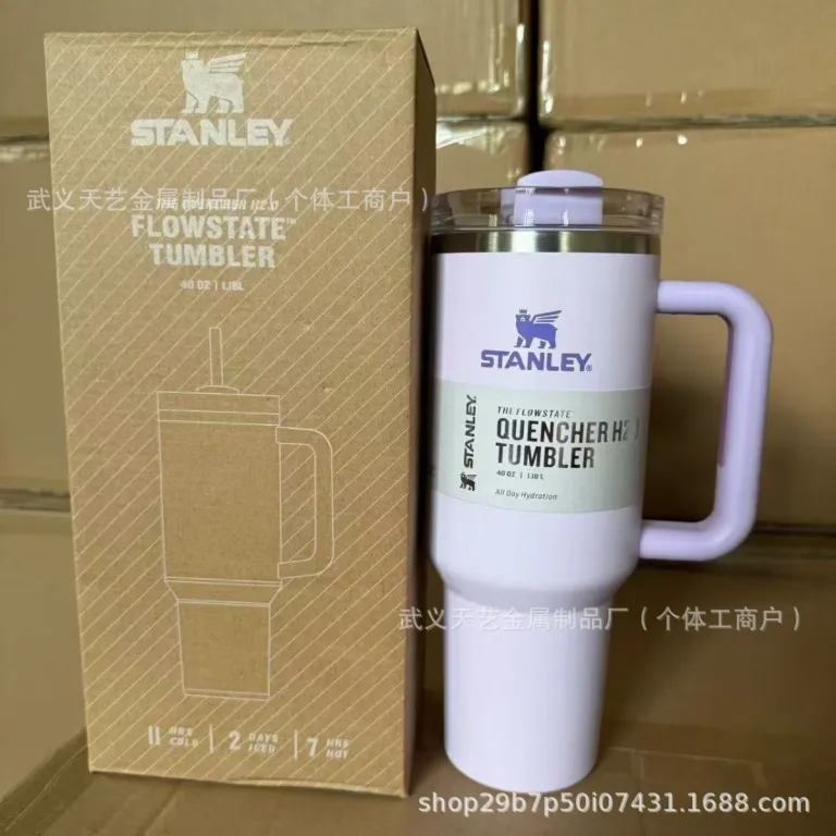 ماگ خودرو استنلی 40oz استیل ضدزنگ عایق حرارتی با ظرفیت بالا، قابل حمل، مناسب خودرو