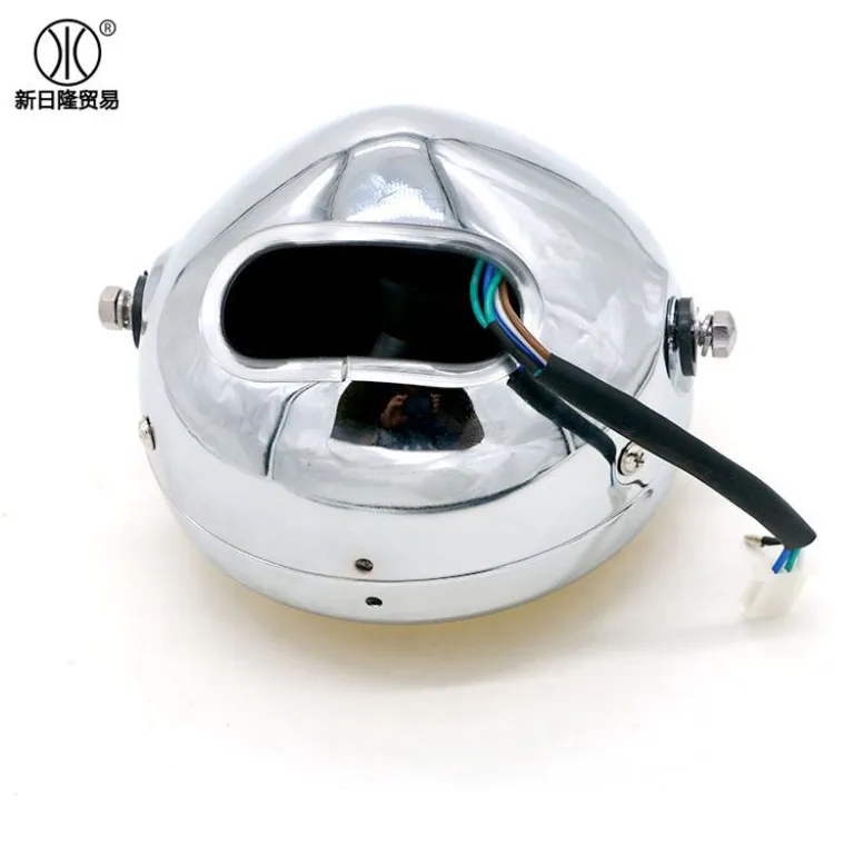 CG125 چراغ جلوی رترو GN125 با بدنه مشکی گرد، عرضه عمده لوازم موتورسیکلت