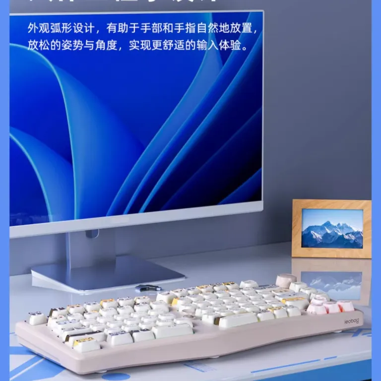 کیبورد مکانیکی آلیس LEOBOG A75 با قابلیت تعویض گرم، RGB، سفارشی‌سازی شده برای بازی و کارهای اداری و تبلت، ساختار TOP
