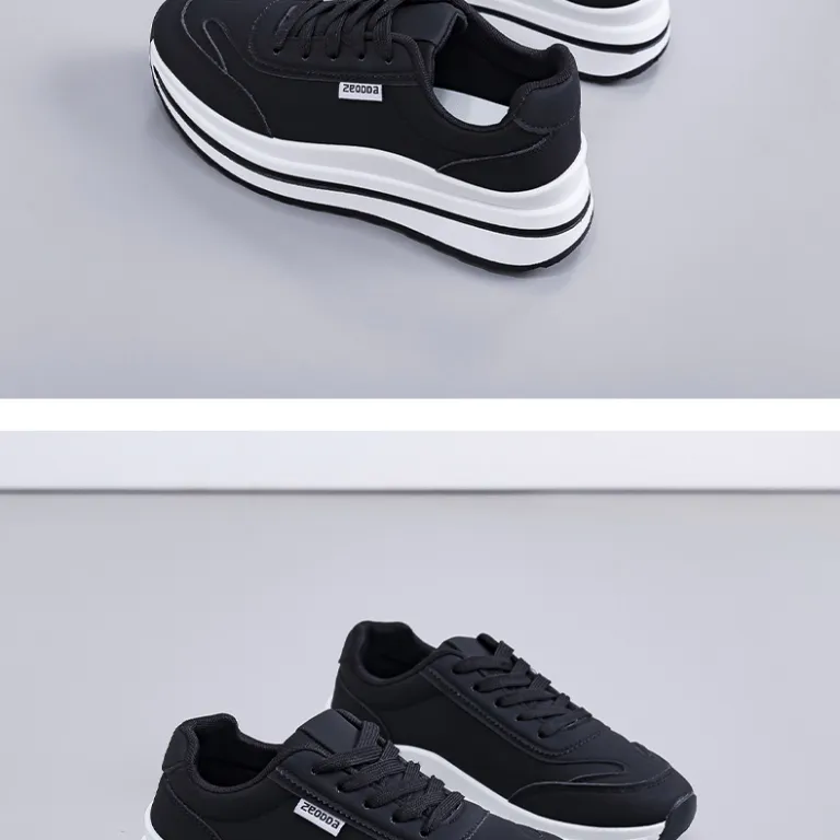 کفش سفید زنانه سایز بزرگ 2026 مدل جدید بهاره با کفی ضخیم و ضد لغزش 35-42
