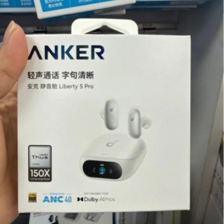 هدفون بی‌سیم بلوتوثی نویزکنسلینگ فعال Anker Liberty 5Pro اتاق جلسه بی‌صدا D1203