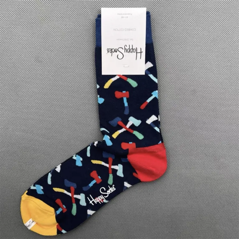 جوراب رنگی HappySocks مردانه طرح کارتونی فانتزی اینستاگرامی ساق‌متوسط بیرونی خیابانی