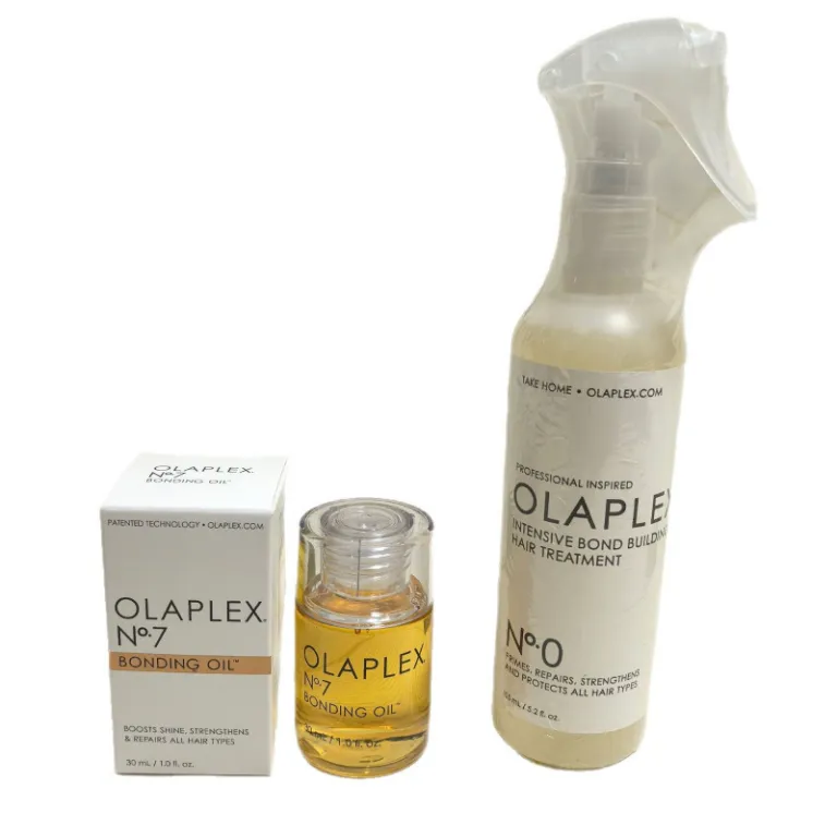روغن مو OLAPLEX شماره 7 و اسپری ترمیم‌کننده شماره 0، ماسک مو بدون نیاز به آبکشی برای ترمیم موهای رنگ‌شده و آسیب‌دیده