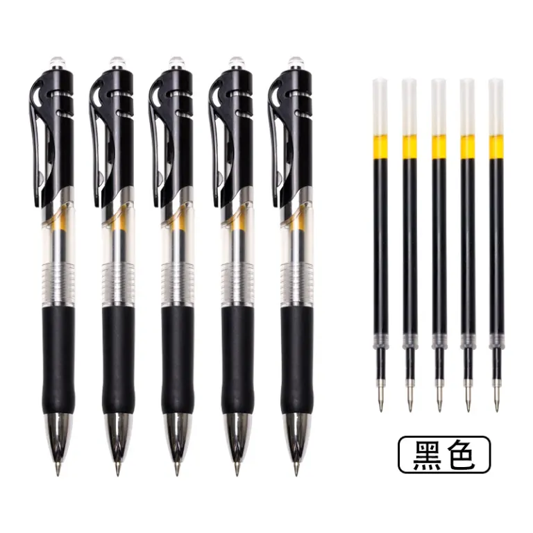 خودکار فشاری k35 مدل 0.5mm مناسب دانش‌آموز و امتحان، ساده، در رنگ‌های مشکی و قرمز