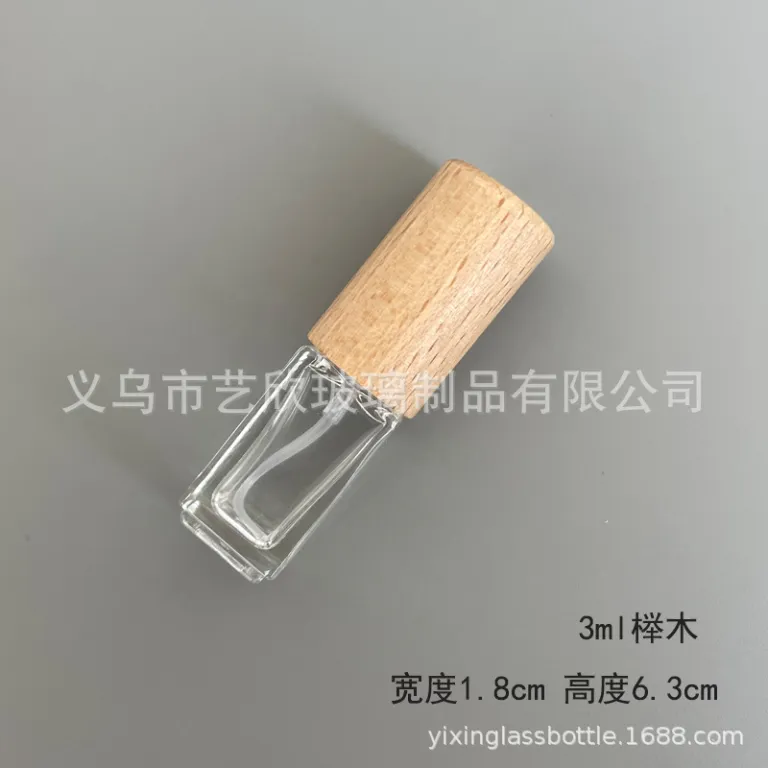 شیشه تقسیم عطر با درب چوبی خالی شیشهای 10ml لوکس مسافرتی قابل حمل 5ml شیشه اسپری نمونه شیشه عطر