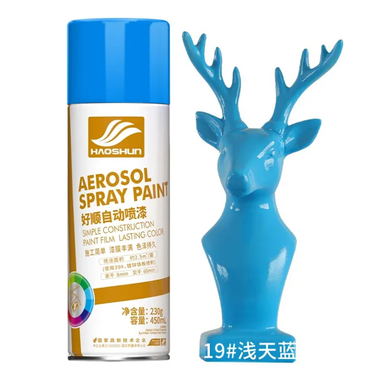 اسپری رنگ 450ml هاوشون ضدزنگ فلز در رنگ‌های مشکی سفید قرمز برای مصارف خانگی و تغییر رنگ خودرو