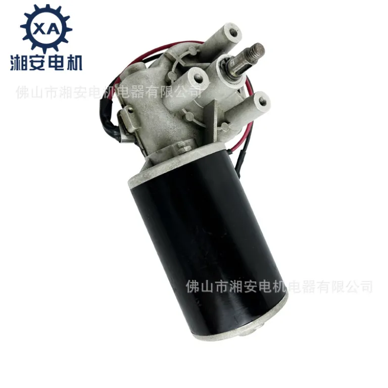 موتور DC جاروبک دار موتور جانبی دستگاه تغذیه سیم طبق نقشه و نمونه فروش مستقیم کارخانه عمده فروشی