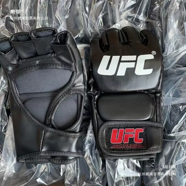 دستکش بوکس نیمهانگشتی برای مردان و زنان، مناسب تمرینات MMA، ساندا، UFC و کودکان، بزرگسالان، مخصوص کیسه بوکس