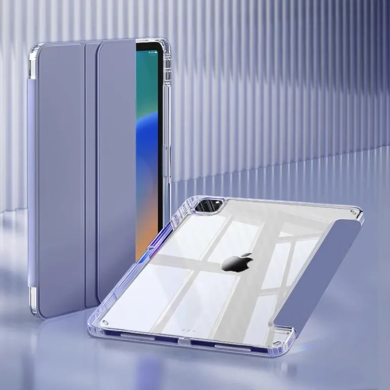 کیف محافظ ضد ضربه Air8 تبلت 13 اینچ مدل Pro2022 سری iPad با جای قلم 12 و پایه سه‌تکه
