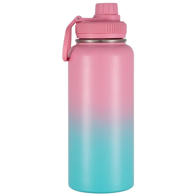 قمقمه ورزشی استیل 304 مخصوص فضای باز و کوهنوردی، 32oz با ظرفیت بالا، وکیوم و مناسب خودرو