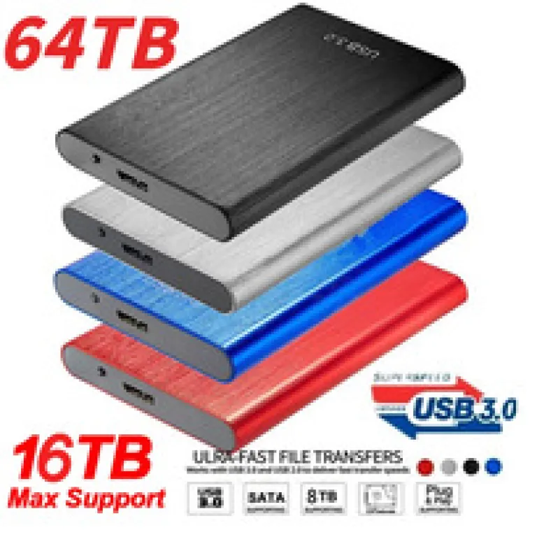26 هارد SSD قابل حمل برون‌مرزی 16TB8TB4TB2TB1T هارد SSD فوق‌باریک پرسرعت با ظرفیت بالا