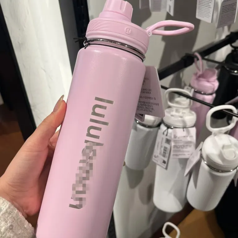بطری آب ورزشی BacktoLife مشابه lululemon 710ml قمقمه سفری و یوگا