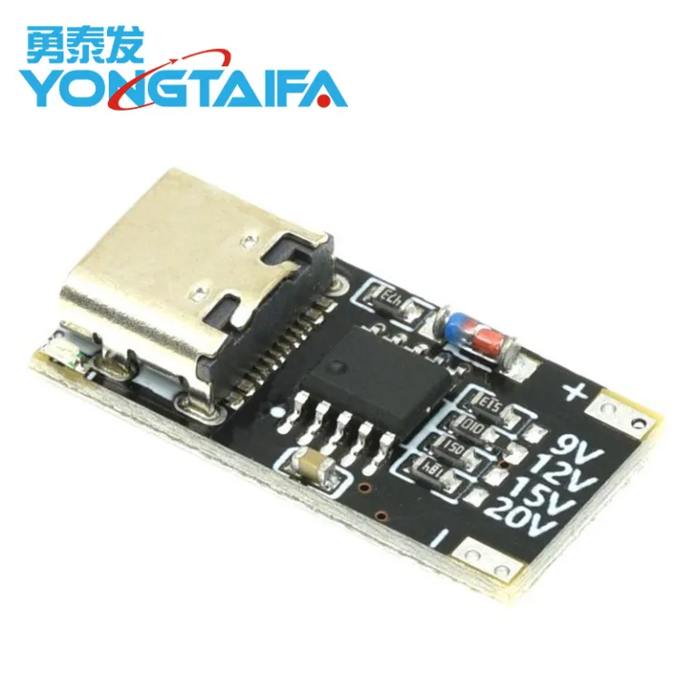 PD/QC Type-c برد تریگر پروتکل ولتاژ شارژ سریع USB 9V 12V 15V 20V