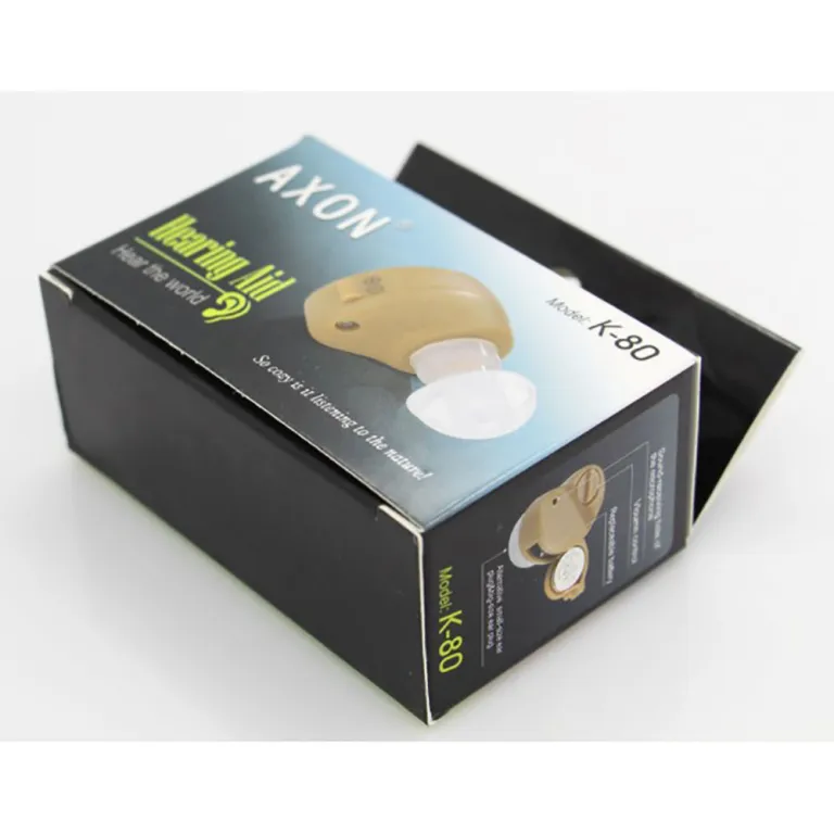 سمعک پرفروش برون‌مرزی AXONK-80Hearingaids تقویت‌کننده صدا نامرئی داخل گوشی پزشکی و خانگی