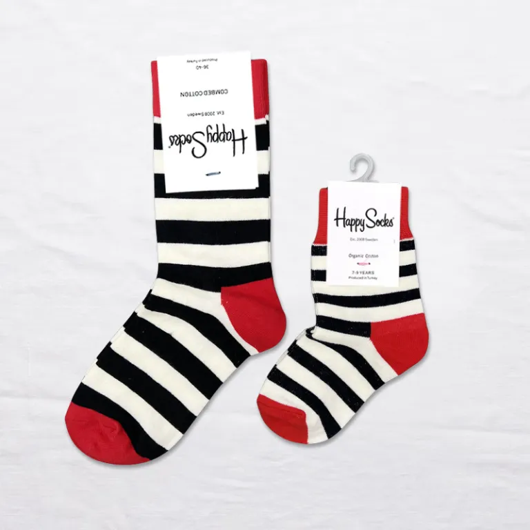 جوراب بچگانه HappySocks طرح کارتونی ساق متوسط مدل هایپی مناسب دختر و پسر برای استفاده بیرون از منزل طرح بامزه عمده و خانوادگی