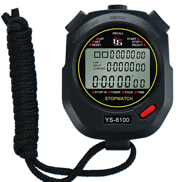 عمده فروشی کارخانه YS-810 یی شنگ 10~100 کاناله کرنومتر تایمر برای تمرین ورزشی، دویدن، تمرین دانش‌آموزان و داوران