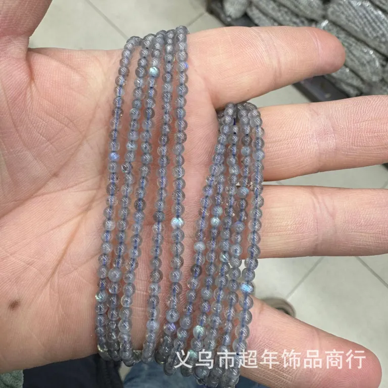 2mm3mm4mm مهره‌های گرد کوچک سنگ طبیعی، لوازم جانبی زیورآلات، آمیتیست، آونتورین سبز، تورمالین، مهره‌های DIY عمده