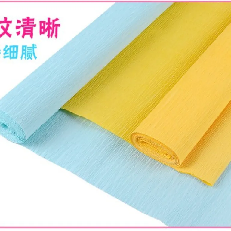 فروش مستقیم کارخانه، کاغذ کرپ رنگی ضخیم، مواد ساخت گل دستی، کاغذ DIY چین‌دار، کاغذ دستی برای گل رز