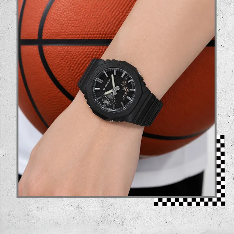 ساعت مچی مردانه کاسیو G-SHOCK هشت‌ضلعی دو نمایشگر ورزشی ضدآب کوارتز