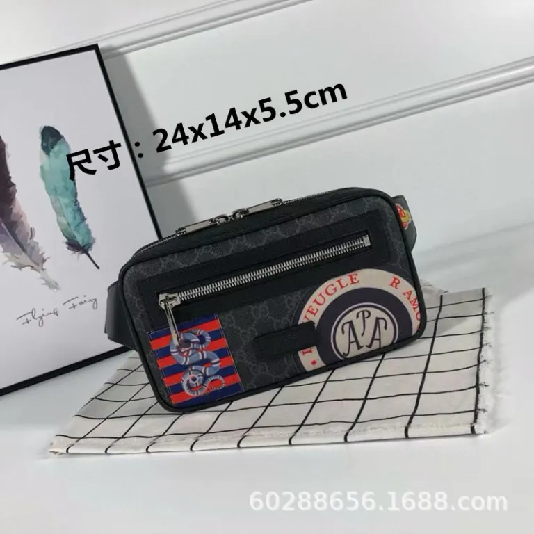 عرضه مستقیم کراس‌بوردر 2025 مدل جدید کیف مردانه m lv مشکی بلک‌واریر کیف کمری کیف سینه چرم طبیعی کیف دوشی کج شیک کیف تک‌دوش