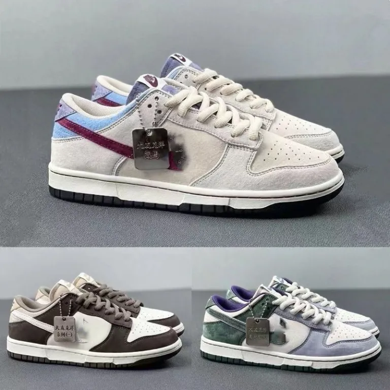 کفش اسکیت‌بورد ساق‌کوتاه سری دایو کاتسوهیرو Dunk Low اورجینال پوتیان، کفش ورزشی مردانه و زنانه، طرح جفت
