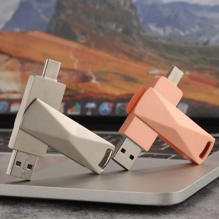 فلش مموری چرخان فلزی type-c فلش پرسرعت usb3.032g فلش مموری otg16g دوکاره گوشی و کامپیوتر خودرویی