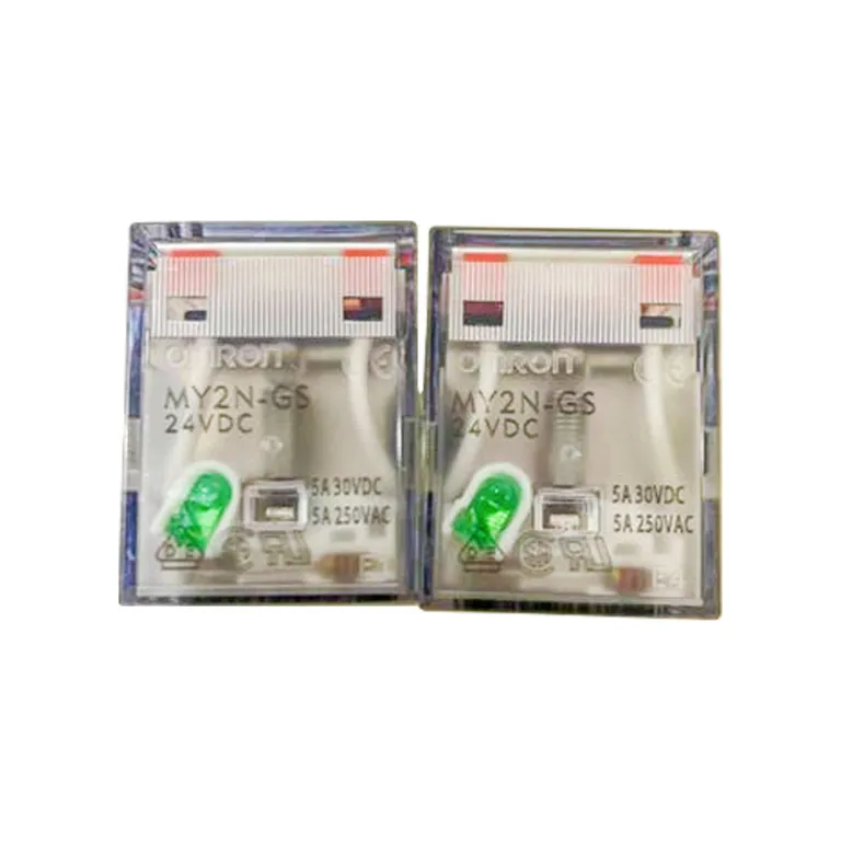 رله میانی اورجینال امرون MY2N-GS 24VDC MY2N-GS 12VDC کوچک 8 پایه 14 پایه 5A منفی
