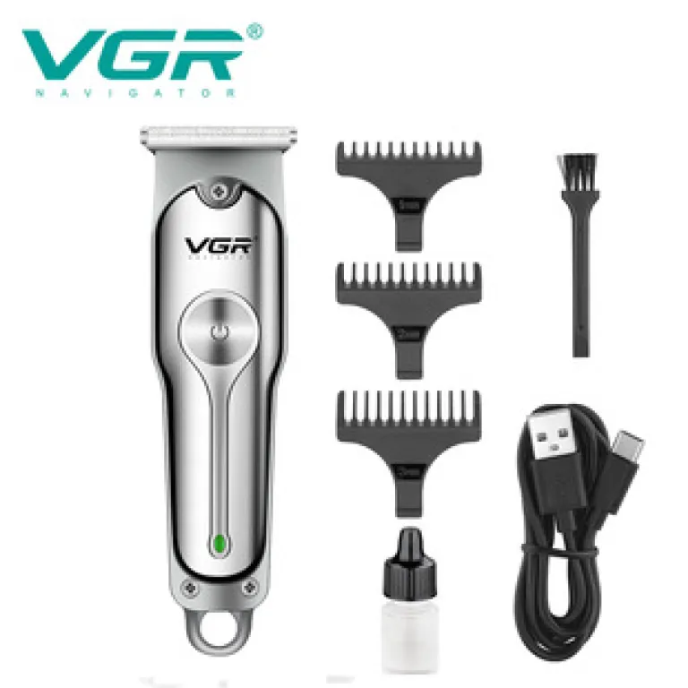 VGR V-030 ماشین اصلاح موی شارژی USB مخصوص مدل موی پومپادور، مناسب صادرات و اصلاح سر