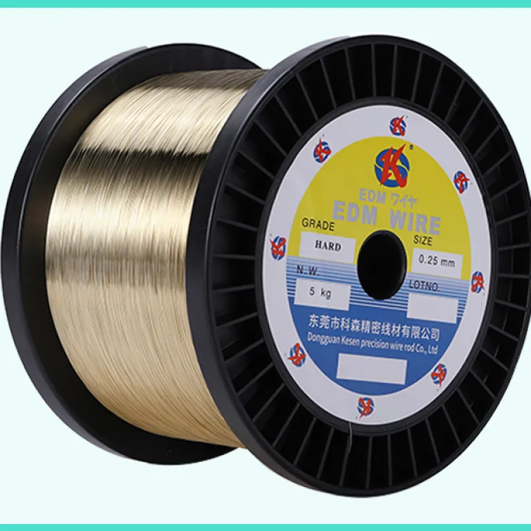 سیم برش تخلیه آهسته EDM سیم مسی الکترود سیم الکترود سیم برنجی با دقت بالا 0.25mm، 0.20mm