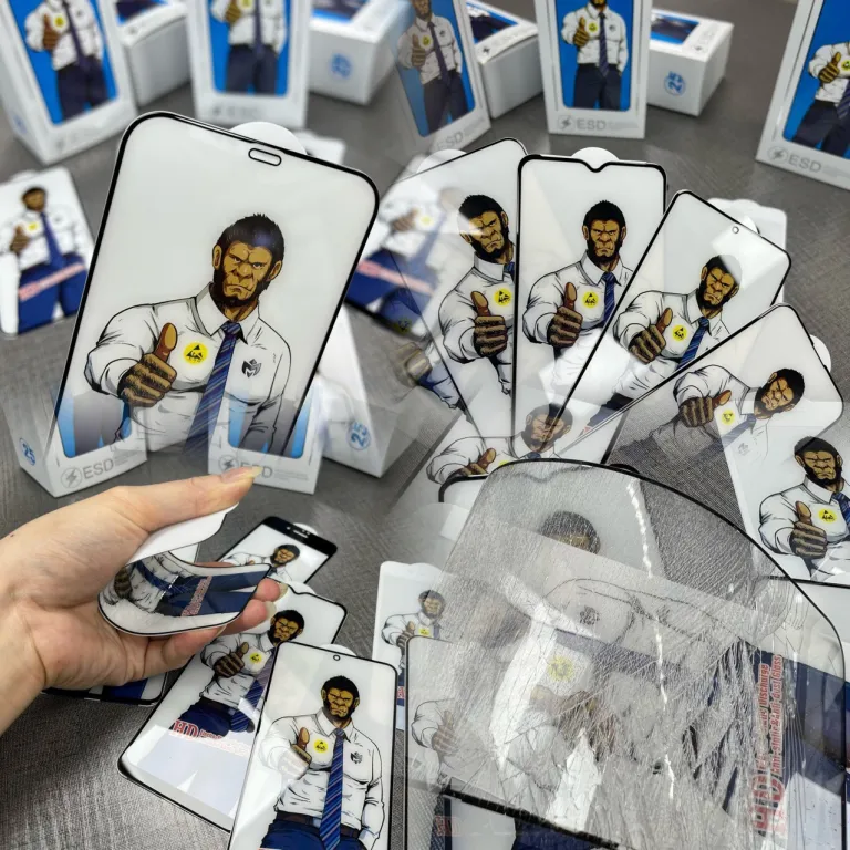 گلس محافظ صفحه نمایش گوریلا برای آیفون Duo 18Pro شفاف 17 ضدچشم 16 مات 15
