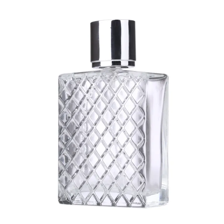 بطری عطر شیشه‌ای خالی با ظرفیت 100 میلی‌لیتر، اسپری قابل حمل برای پر کردن عطر و لوازم آرایشی